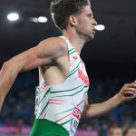 Molnár Attila a férfi 400 méteres síkfutás elődöntőjében a birminghami atlétikai Európa-bajnokságon 2026. augusztus 11-én.