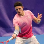 Zsombor Piros of Hungary participates in the ''BSI Challenger Lugano'' 2026 at Centro Esposizioni in Lugano, Switzerland, on February 25, 2026. (Photo by Roberta Corradin/NurPhoto via Getty Images)
