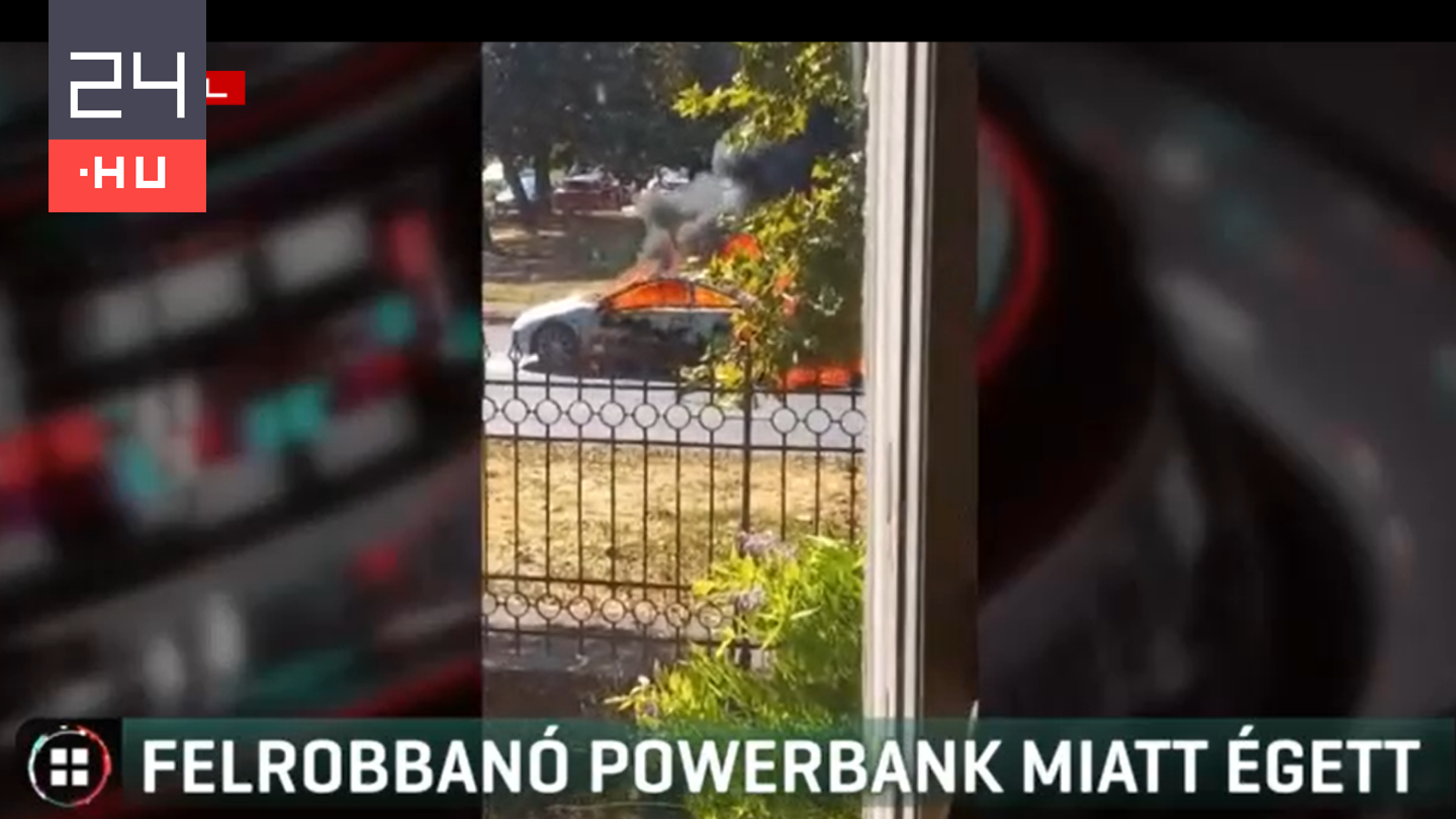 Felrobbant a hátsó ülésen hagyott, felforrósodott powerbank, porig égett egy autó Debrecenben