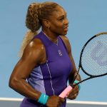 MASON, OHIO - AUGUST 17: Serena Williams of the United States walks on the court while playing Marta Kostyuk of Czechia and Peyton Stearns of the United States with Venus Williams of the United States during day seven of the Cincinnati Open at the Lindner Family Tennis Center on August 17, 2026 in Mason, Ohio. Matthew Stockman/Getty Images/AFP