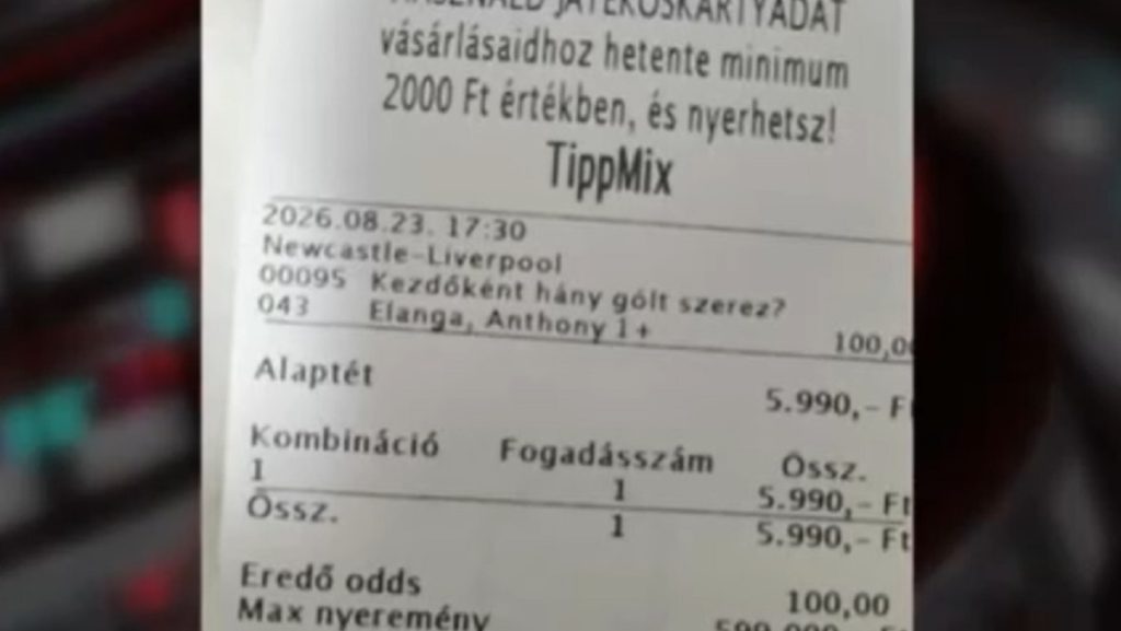 600 ezer forintot nyert a Tippmixen egy borsodi férfi, de nem fizetik ki neki, mert tévedésből rossz oddsot adtak meg a fogadásához