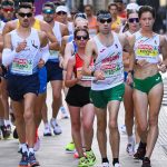 Venyercsán Bence a férfi maratoni (j3), Kovács Alexandra (j) a női félmaratoni gyaloglásban a birminghami atlétikai Európa-bajnokságon 2026. augusztus 15-én.