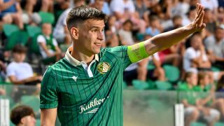 Vitális Milán, az ETO játékosa a labdarúgó Bajnokok Ligája selejtezőjének 1. fordulójában játszott ETO FC - Víkingur Reykjavík visszavágó mérkőzésen a győri ETO Stadionban 2026. július 14-én. A mérkőzés 2-2-es döntetlennel ért véget.
