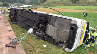 svájci buszbaleset