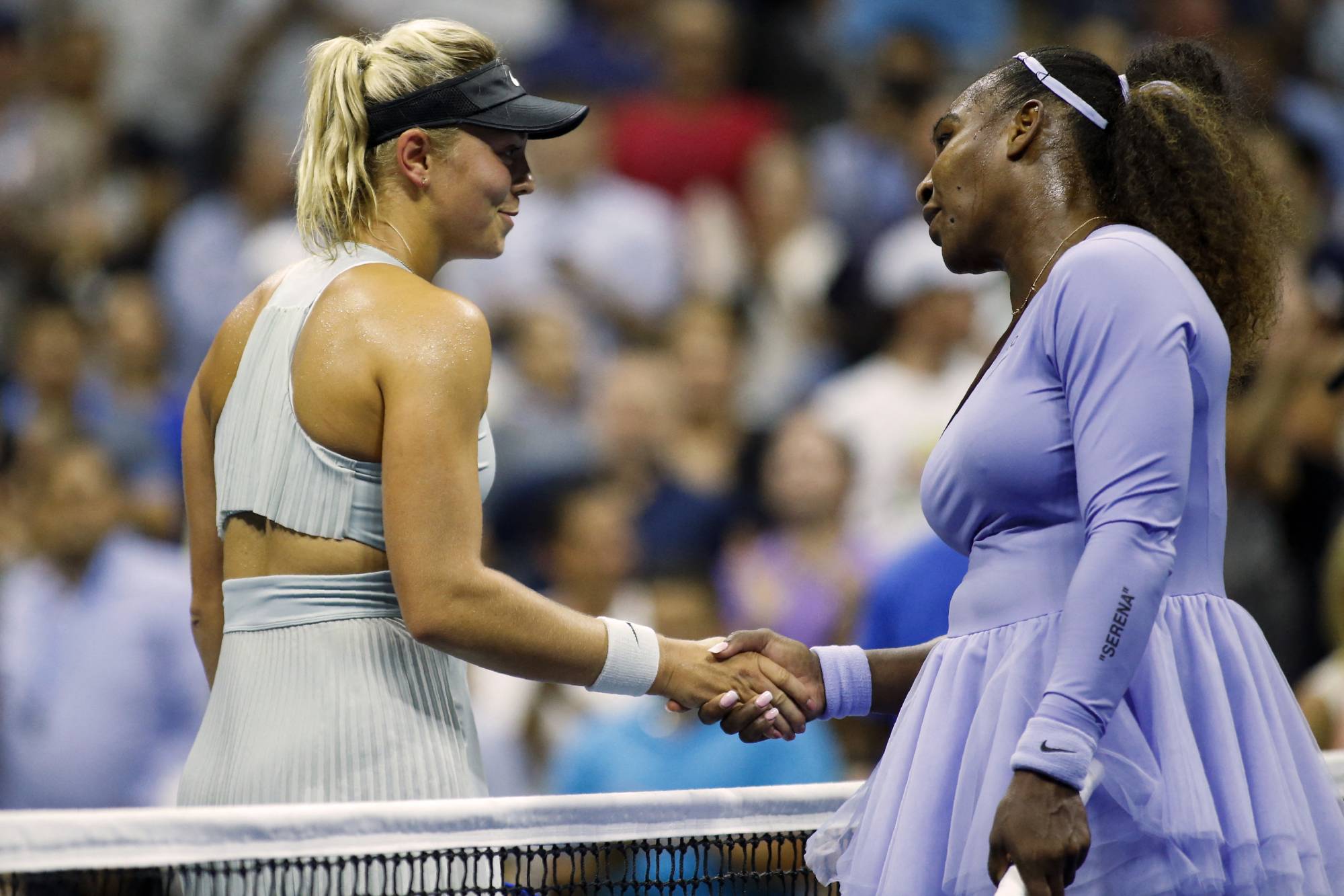 Carina Witthöft Serena Williams ellen a 2018-as US Openen