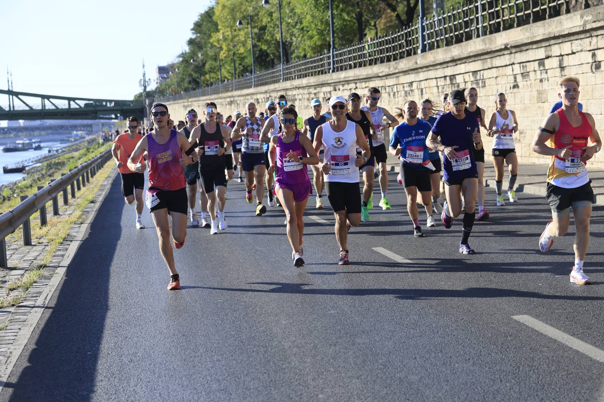 A 41. Wizz Air Budapest Félmaraton mezőnye a Műegyetem rakparton 2026. szeptember 6-án.