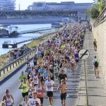 A 41. Wizz Air Budapest Félmaraton mezőnye a Műegyetem rakparton 2026. szeptember 6-án.