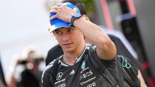 MONZA, ITALY - SEPTEMBER 06: Andrea Kimi Antonelli of Italy and Mercedes AMG Petronas F1 Team driver arrives in the Paddock at Autodromo Nazionale Monza ahead of the F1 Grand Prix of Italy at Autodromo Nazionale Monza on September 06, 2025 in Monza, Italy. Pier Marco Tacca / Anadolu
