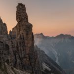 The Campanile of Val Montanaia rock, Friulian Dolomites, belonging to the Spalti di Toro group, located in the homonymous valley, in the area of the upper Val Cimoliana, within the territory of the municipality of Cimolais, Friuli Venezia Giulia, Italy, Europe. (Photo by: Leonardo Mangia/REDA/Universal Images Group via Getty Images)