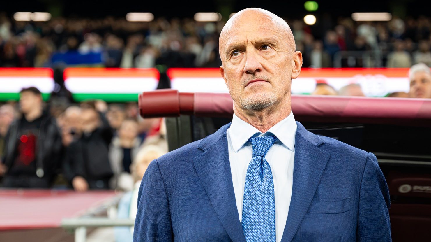 Marco Rossi az Ukrajna elleni Nemzetek Ligája-mérkőzésen.