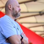 Gert Remmel, a Debrecen vezetőedzője a labdarúgó OTP Bank Liga 5. fordulójában játszott Kisvárda Master Good - Debreceni VSC mérkőzésen a kisvárdai Várkerti Stadionban 2026. augusztus 23-án.