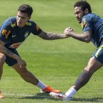 Phillipe Coutinho és Neymar a válogatottban.