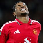 Marcus Rashford a Brighton elleni Ligakupa-meccsen.
