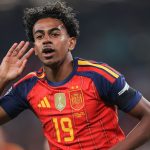 Lamine Yamal gólöröme a Wembley-ben.