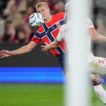 Erling Haaland (Norway) during Group Stage, UEFA Nations League, Norway and Denmark at Ullevaal Stadion, Oslo, Norway on September 24 2026. (Photo by Ulrik Pedersen/NurPhoto)