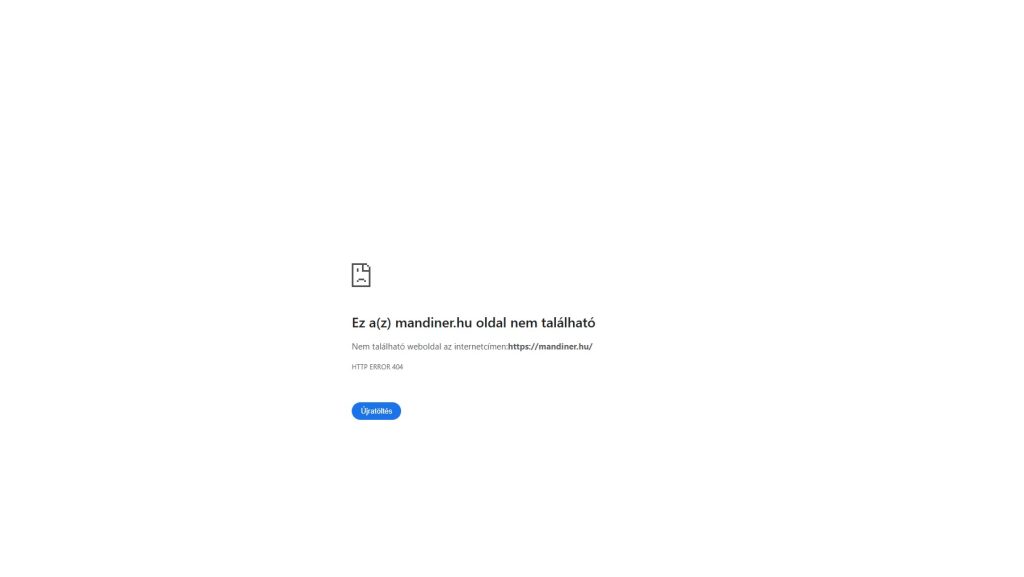 Elérhetetlenné vált a Mandiner.hu