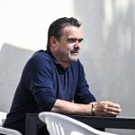 Antwerp's director of football Marc Overmars pictured during a training during the summer stage of Belgian soccer team Royal Antwerp FC, Tuesday 07 July 2026 in Iserlohn Germany, in preparation of the upcoming 2026-2027 first division season. BELGA PHOTO TOM GOYVAERTS