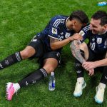 Nahuel Molina és Lionel Messi a 2026-os világbajnokságon.