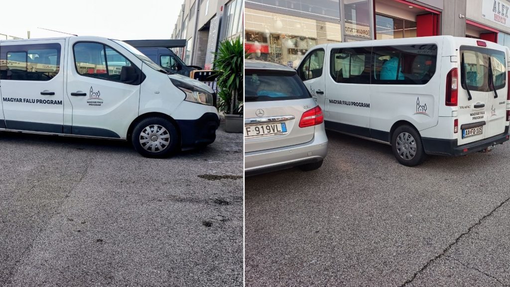 Olaszországban, egy nagykereskedelmi divatáru központban is járt falubusz