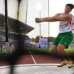 Szabados Ármin a férfi kalapácsvetés döntőjében a birminghami atlétikai Európa-bajnokságon 2026. augusztus 11-én.