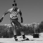Russia's Sergei Tchepikov skis during the men's 20km individual biathlon at Cesana San Sicario during the Turin 2006 Winter Olympics, 11 February 2006. Germany's Michael Greis won gold ahead of Norway's Ole Einar Bjoerndalen and compatriot Halvard Hanevold taking the bronze AFP PHOTO/DDP/MICHAEL KAPPELER