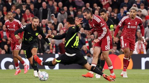 Szoboszlai Dominik szerezte a Liverpool első gólját.