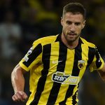 ATHENS, GREECE - SEPTEMBER 8: Barnabás Varga of AEK Athens during the UEFA Champions League 2026/27 League Phase MD1 match between AEK Athens and LASK at on September 8, 2026 in Athens, Greece. (Photo by Milos Bicanski/Getty Images)