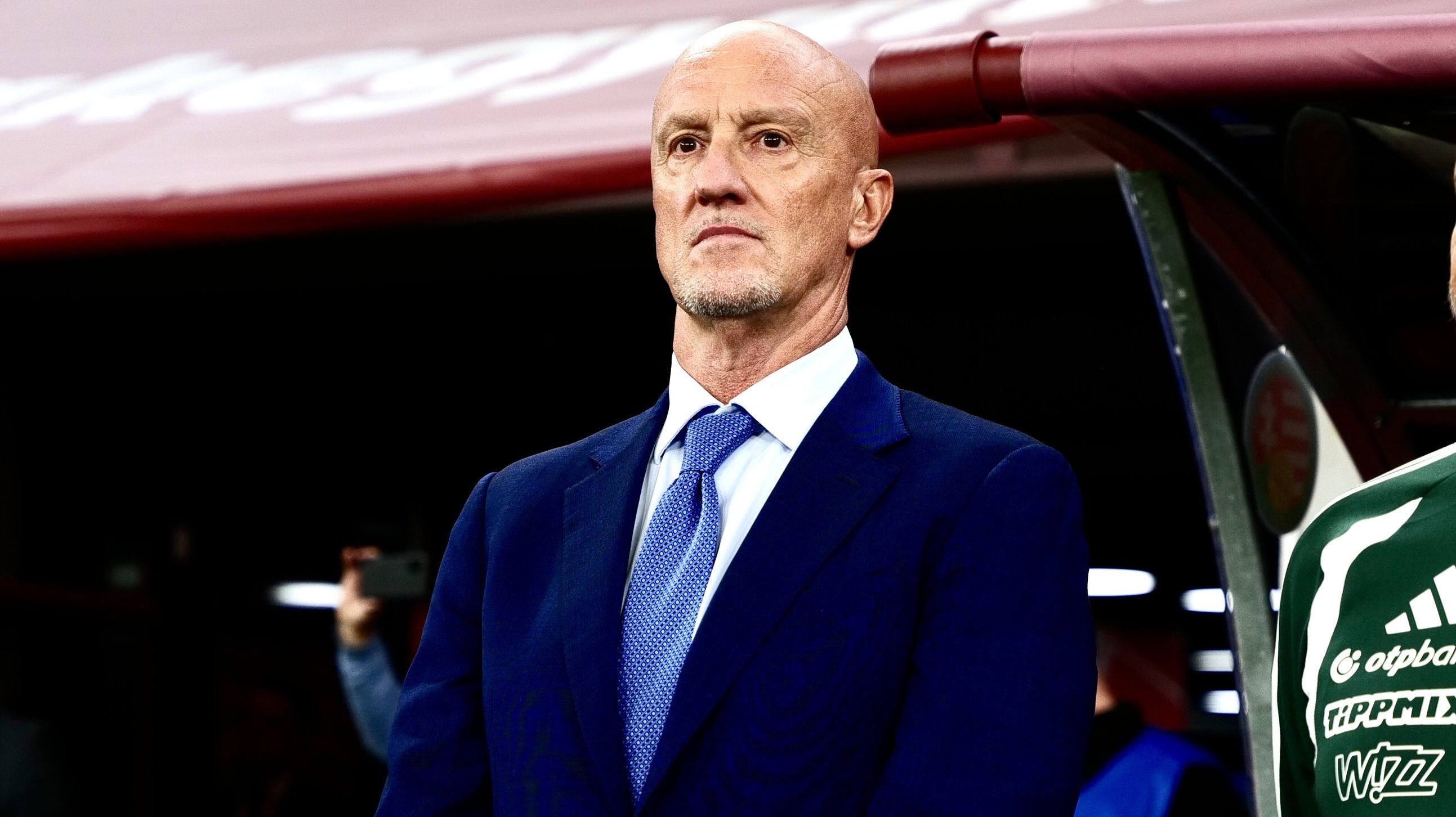 Marco Rossi a Georgia elleni Nemzetek Ligája-mérkőzésen a Puskás Arénában.