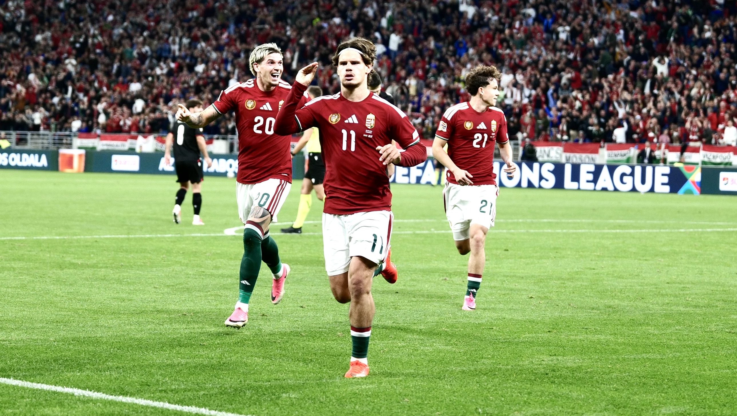 Kerkez Milos gólöröme Georgia ellen.