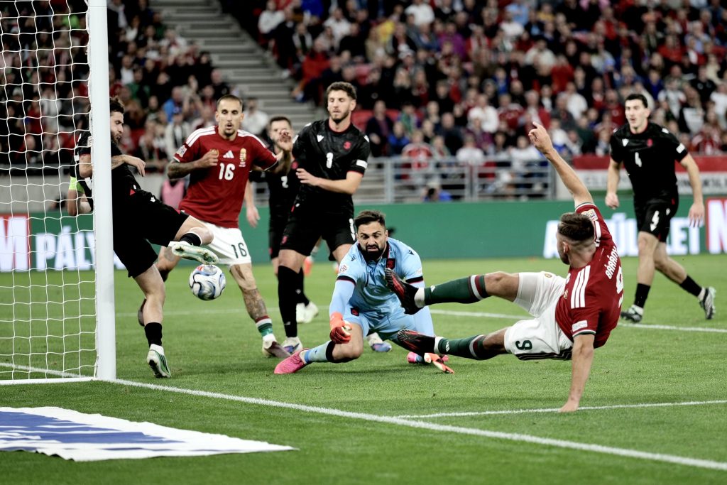 Bejött Marco Rossi bátor kezdője, legyőztük a grúzokat 3 Bárány Donát nagy helyzete Georgia ellen.