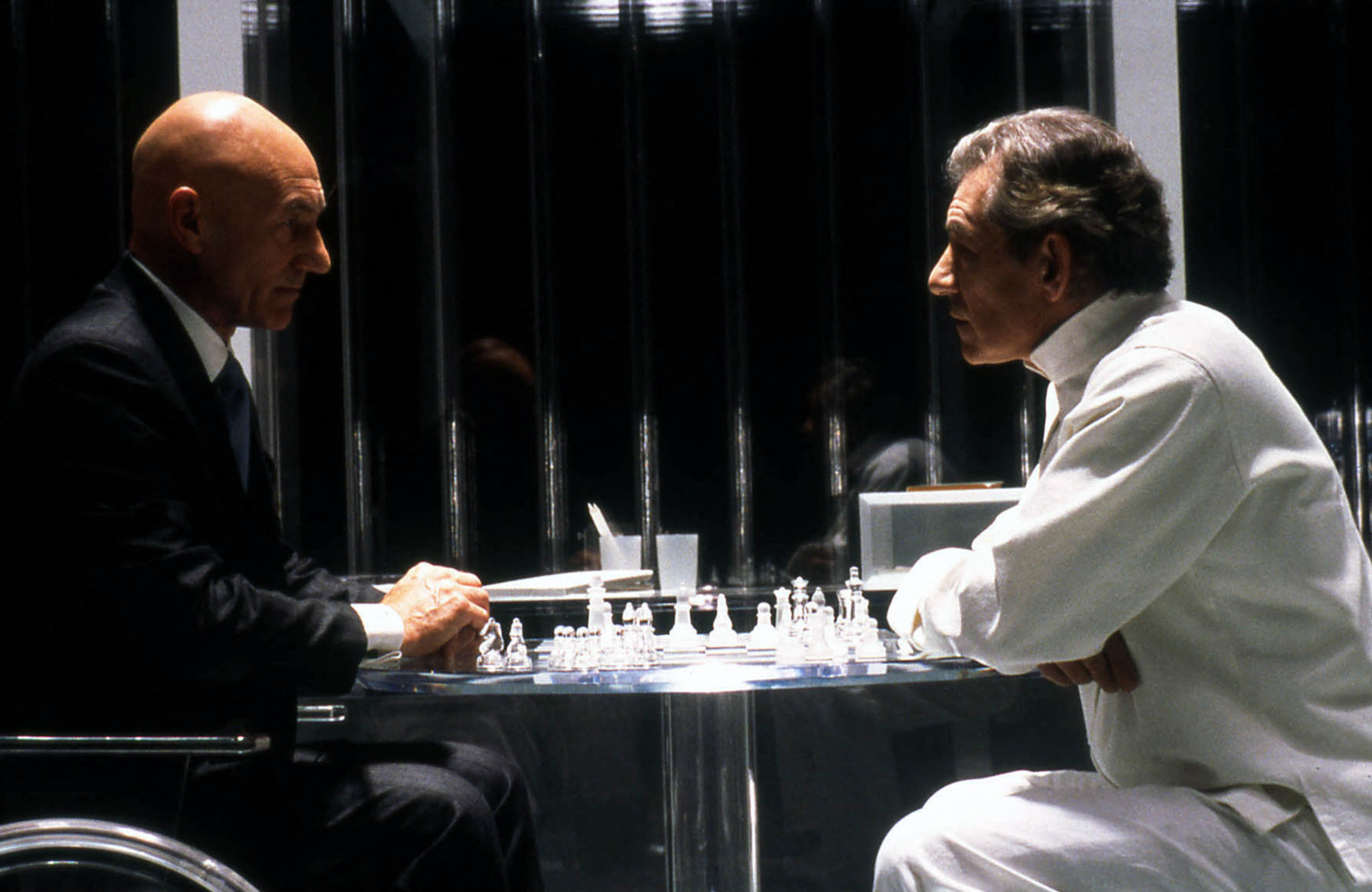 Patrick Stewart és Ian Mckellen. az X men című filmben.