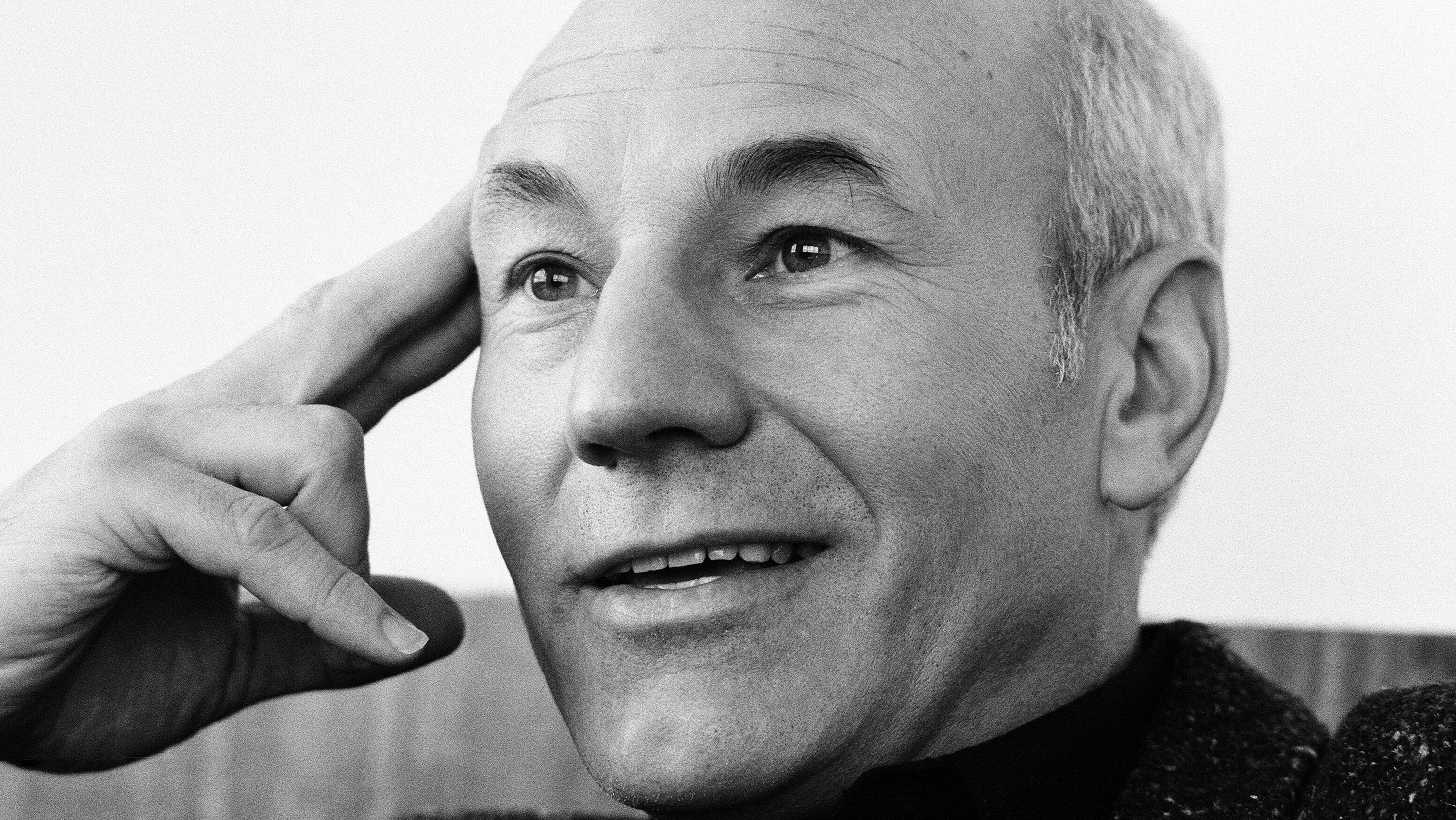 Patrick Stewart egy 1988-as felvételen.