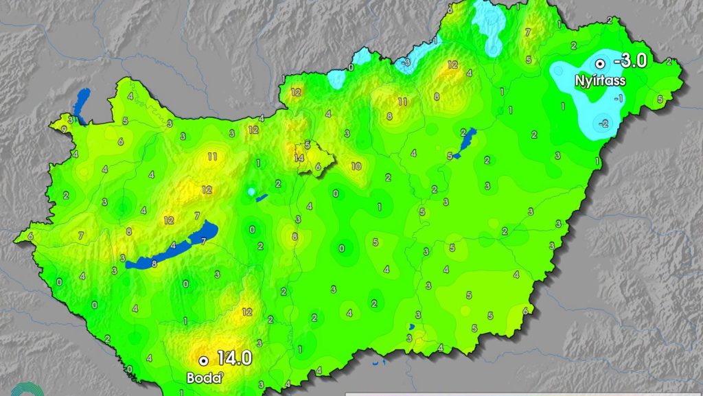 -3 fok: ilyen hideg még nem volt idén ősszel, mint vasárnap hajnalban