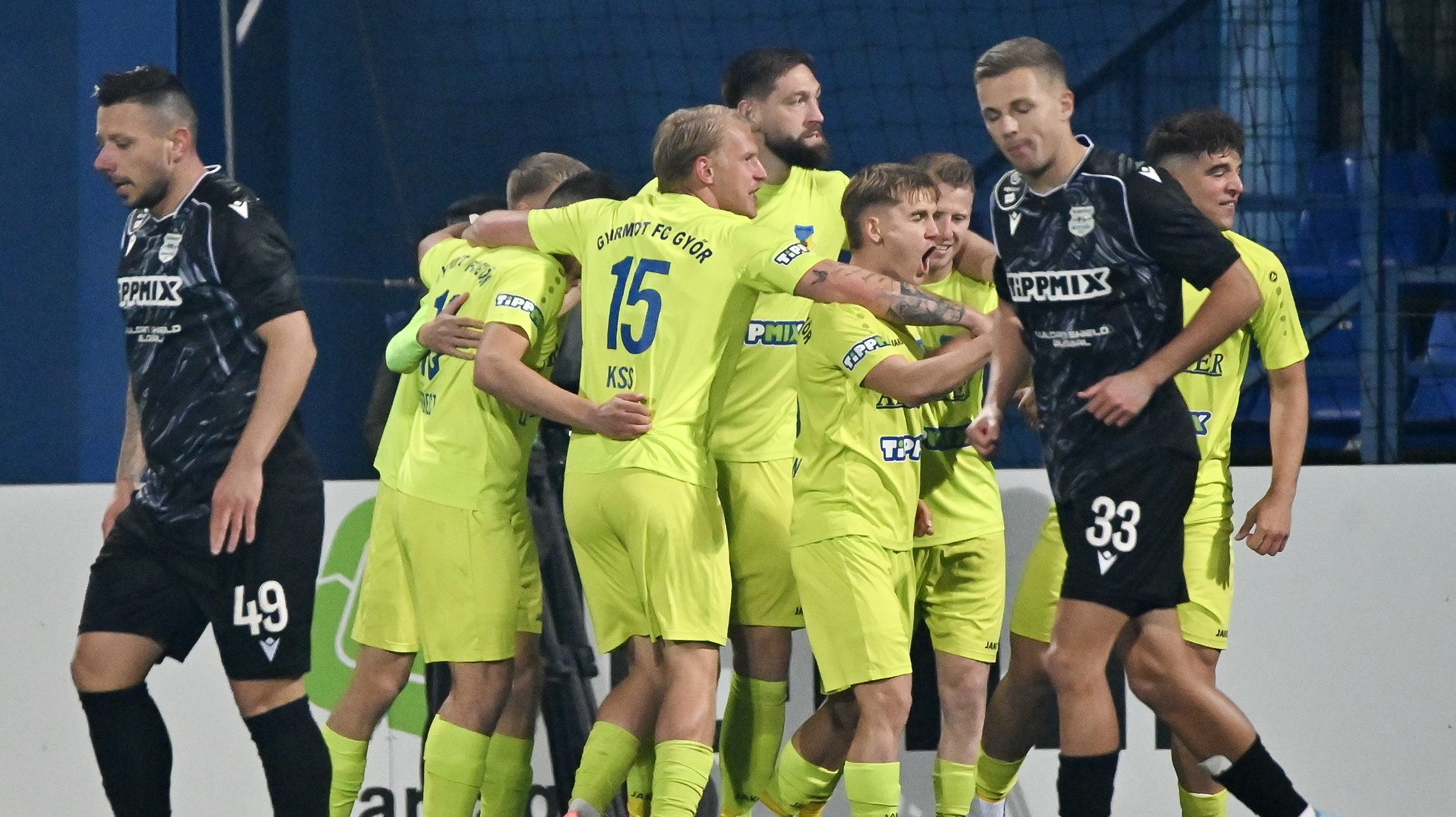 Gyirmóti gólöröm a MOL Magyar Kupa 4. fordulójában játszott Gyirmót FC Gyõr - Kispest-Honvéd FC mérkõzésen.
