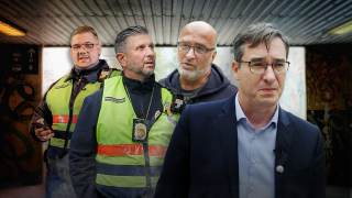 Pikó András, Karácsony Gergely és közterület-felügyelők a budapesti utcai állapotokról beszélnek