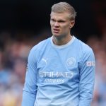 Erling Haaland az Ipswich elleni bajnokin.