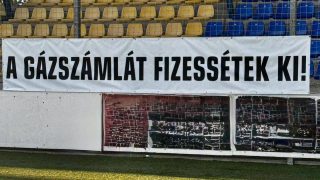 A Mezőkövesd labdarúgócsapatának üzenete a Kazincbarcika számára.