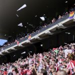 A Rayo Vallecano szurkolóinak tüntetése.
