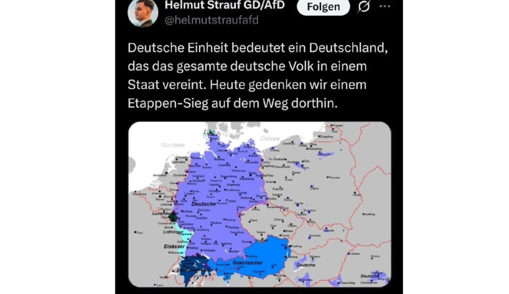 Sopront is elcsatolnák – AfD egyik vezetője ijesztő térképet tett közzé