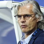Troyes' French sporting director Jocelyn Blanchard looks on ahead of the French L1 football match between ES Troyes AC and Olympique de Marseille (OM) at the Stade de l'Aube in Troyes, central France, on October 11, 2026.