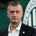 Kubatov Gábor, az FTC elnöke a labdarúgó OTP Bank Liga 11. fordulójában játszott Ferencvárosi TC - MTK Budapest mérkőzésen a Groupama Arénában 2026. október 25-én.