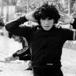 Diego Maradona, 16, warms up on September 12, 1977 in Buenos Aires. Maradona was born on the 30th of October 1960 in Villa Fiorito, one the poorest suburbs of Buenos Aires. Most people consider him as the best soccerplayer ever in the history of soccer. Het started playing when he was 9 years old. His first club was Cebollitas, the youthteam of Argentinos Juniors. Because of his unknown talent he soon got the nickname “Pibe de Oro”, which literally means “Golden Boy”. He played through his 15th for the youthteam. On his 16th he debuted in professional football with Argentinos Juniors. And a few months later he already debuted in the national team of Argentina.