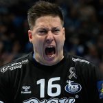 Mikler Roland, a Szeged kapusa a férfi kézilabda Bajnokok Liga csoportkörében játszott OTP Bank - Pick Szeged - Eurofarm Peliszter mérkőzésen a szegedi Pick Arénában 2025. november 20-án.