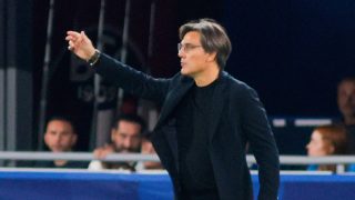 Vincenzo Montella, head coach of Turkiye, gestures during the Italy vs Turkiye match in the Nations League, League A Group A1, matchday 4, at the Renato Dall'Ara stadium in Bologna, Italy, on October 5, 2026. (Photo by Davide Casentini/NurPhoto)