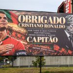 A billboard in support of Portugal’s forward Cristiano Ronaldo reading “Thank you Cristiano Ronaldo for all that you did for Portugal. You will be always our captain” mixed with an adjacent message critical against Portugal’s coach Jorge Jesus reading “Jorge Jesus was not up to the job" and “lack of sensitivity in managing the CR7 asset”, the fact that he “mishandled a captain” is pictured near Luz stadium in Lisbon on October 2, 2026.