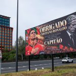 A billboard in support of Portugal’s forward Cristiano Ronaldo reading “Thank you Cristiano Ronaldo for all that you did for Portugal. You will be always our captain” mixed with an adjacent message critical against Portugal’s coach Jorge Jesus reading “Jorge Jesus was not up to the job" and “lack of sensitivity in managing the CR7 asset”, the fact that he “mishandled a captain” is pictured near Luz stadium in Lisbon on October 2, 2026.