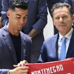 Cristiano Ronaldo és Luís Montenegro 2026 júniusában.