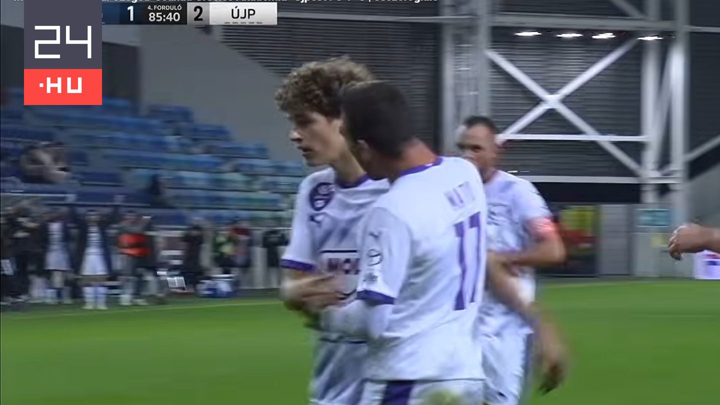 „Megmutatta, mekkora potenciál rejlik benne” – gólpasszal debütált az Újpest 18 éves játékosa
