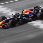 Red Bull Racing's Dutch driver Max Verstappen steers his car during the Formula One Bahrain Grand Prix in Sepang on October 4, 2026.