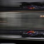 Red Bull Racing's Dutch driver Max Verstappen steers his car during the sprint qualifying session ahead of the Formula One Singapore Grand Prix at the Marina Bay Street Circuit in Singapore on October 9, 2026.